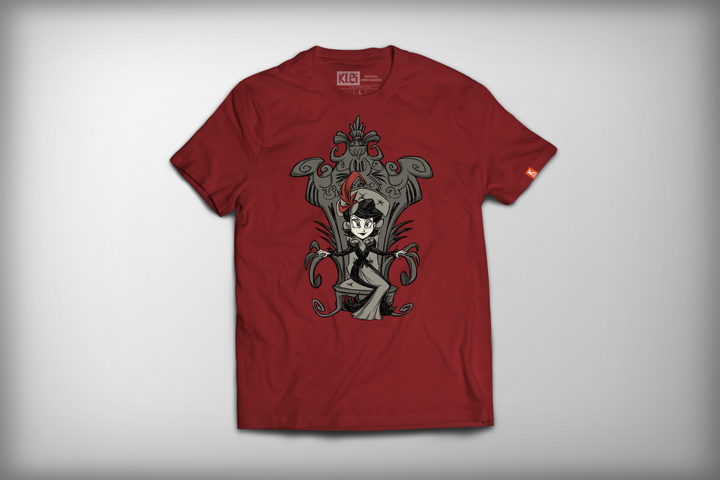 Charlie on her Throne Shirt in Cardinal Red