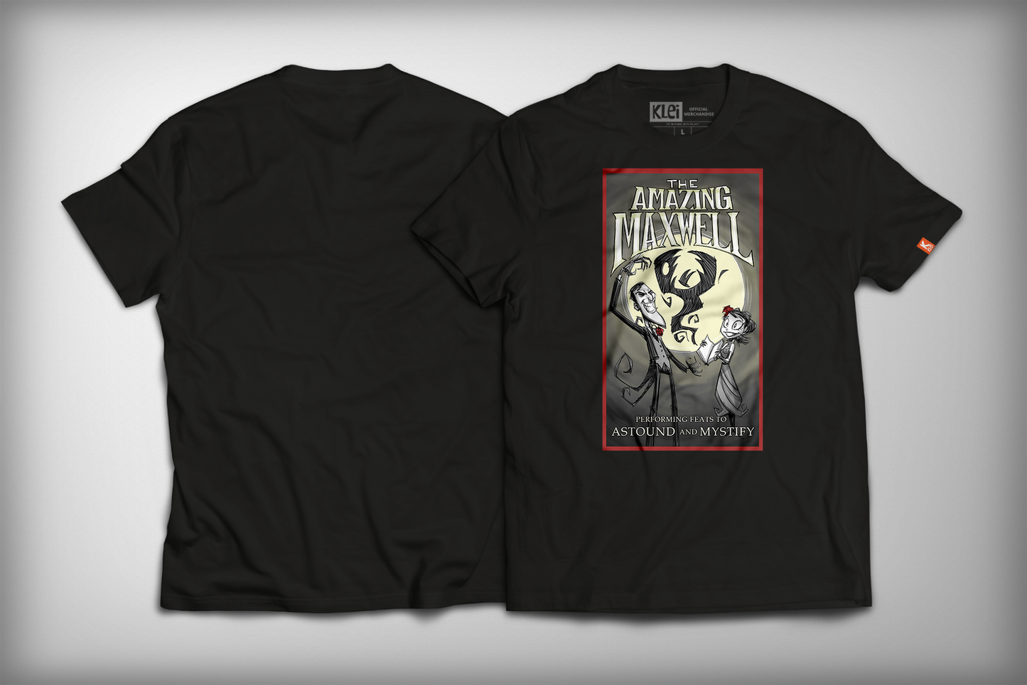 Amazing Maxwell Poster Shirt in Black Front and Back
