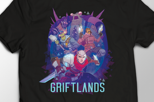 Griftlands shirt featuring Sal, Smith and Rook