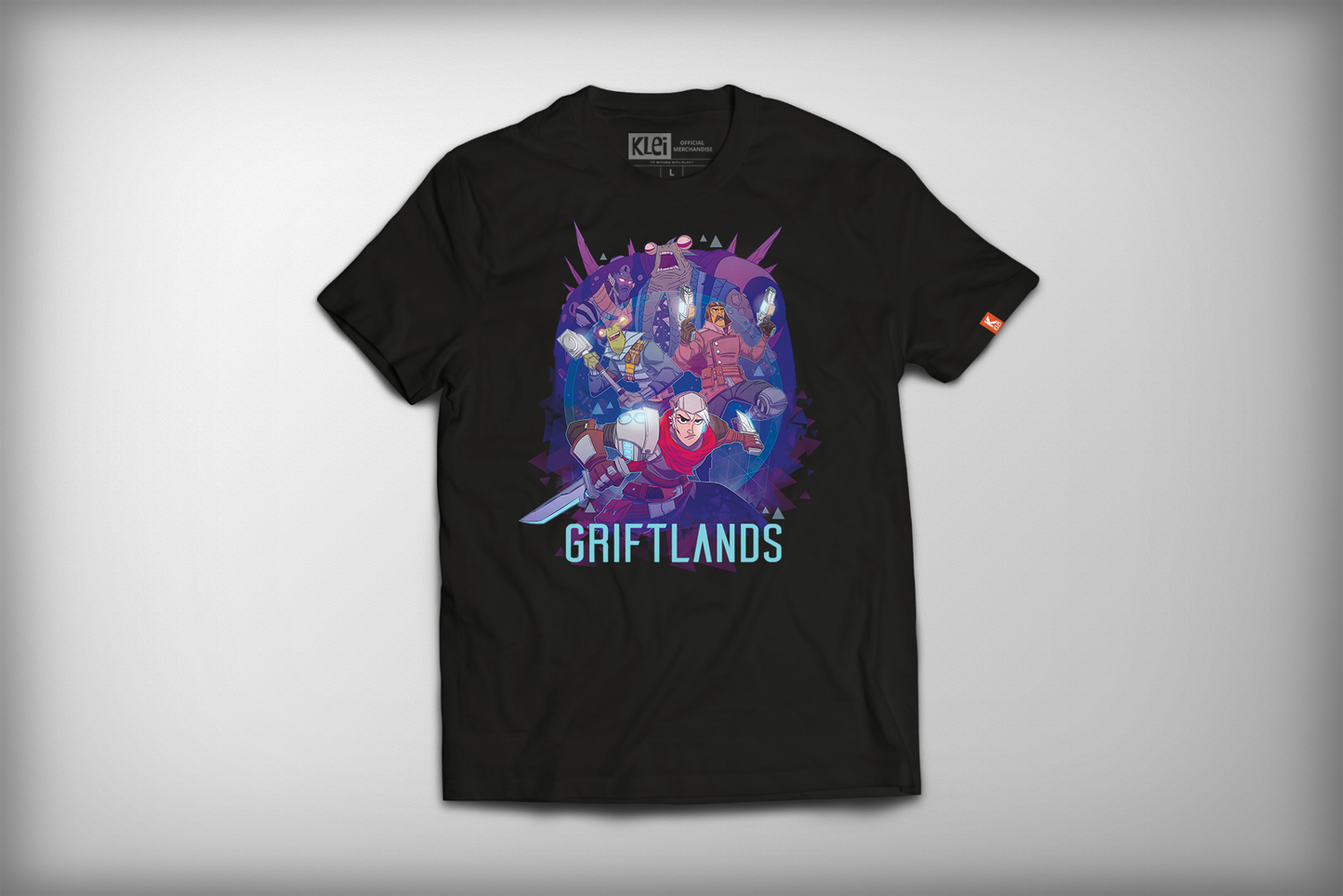 Griftlands shirt featuring Sal, Smith and Rook wide angle
