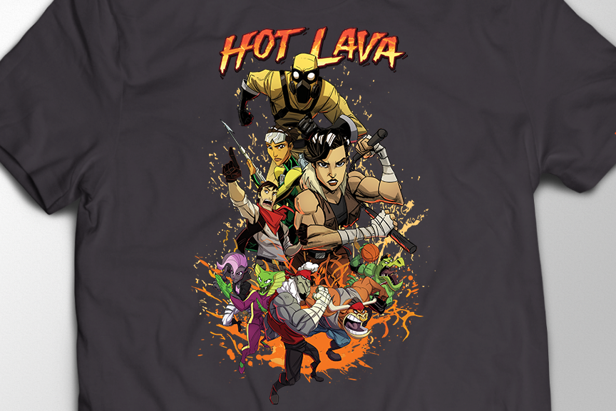 Hot Lava Shirt Close Up