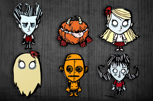 Don't Starve: Metal Character Pins