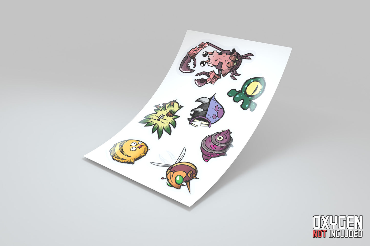 Oxygen Not Included: Stickers 4 Sheet Pack