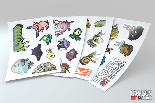 Oxygen Not Included: Stickers 4 Sheet Pack
