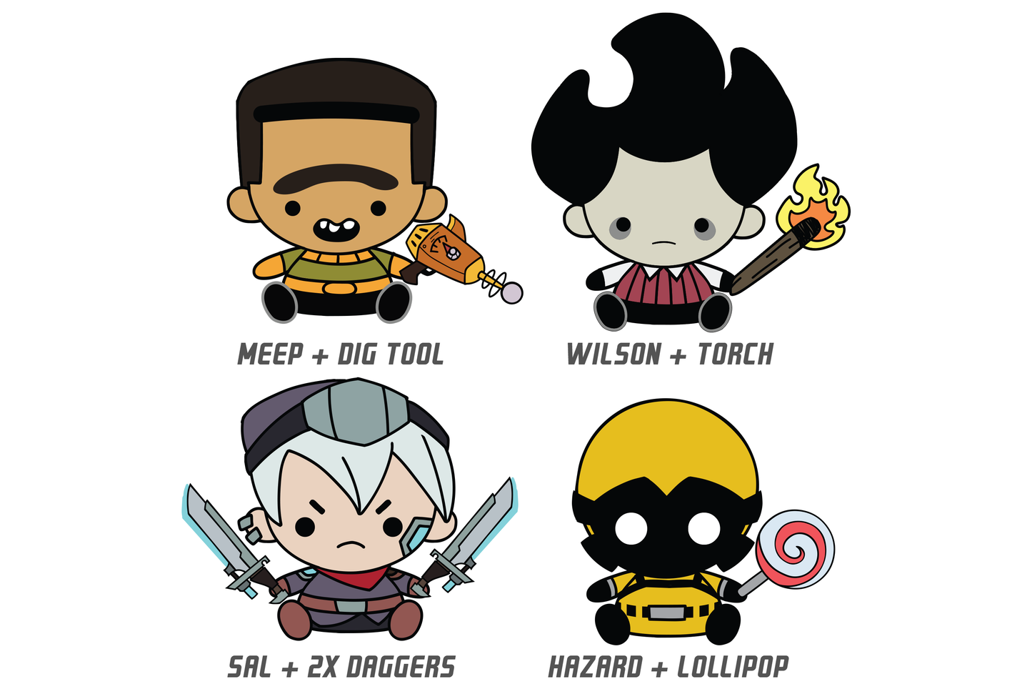 Soft Spots: Meep, Wilson, Sal, and Hazard